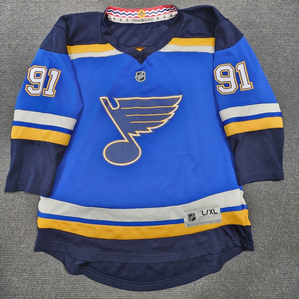 NHL St Louis Blues Hockey Jersey Youth L/XL Blue Tarasenko 91 Sportswear Fan
